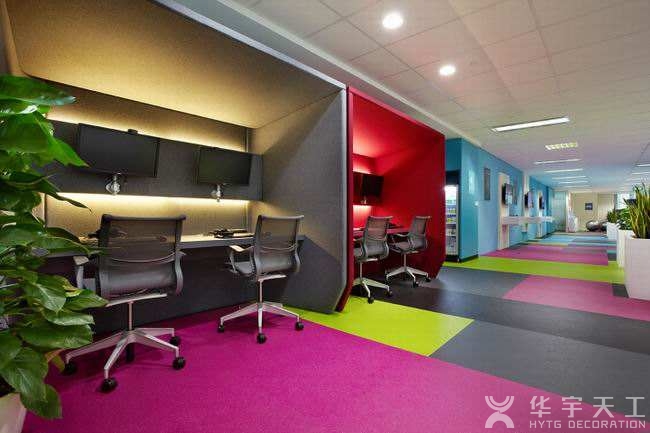 深圳办公室装修设计——不同档次下的办公空间色彩搭配