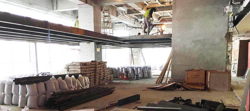 龙岗九一文化投资公司施工现场 - 深圳办公室装修