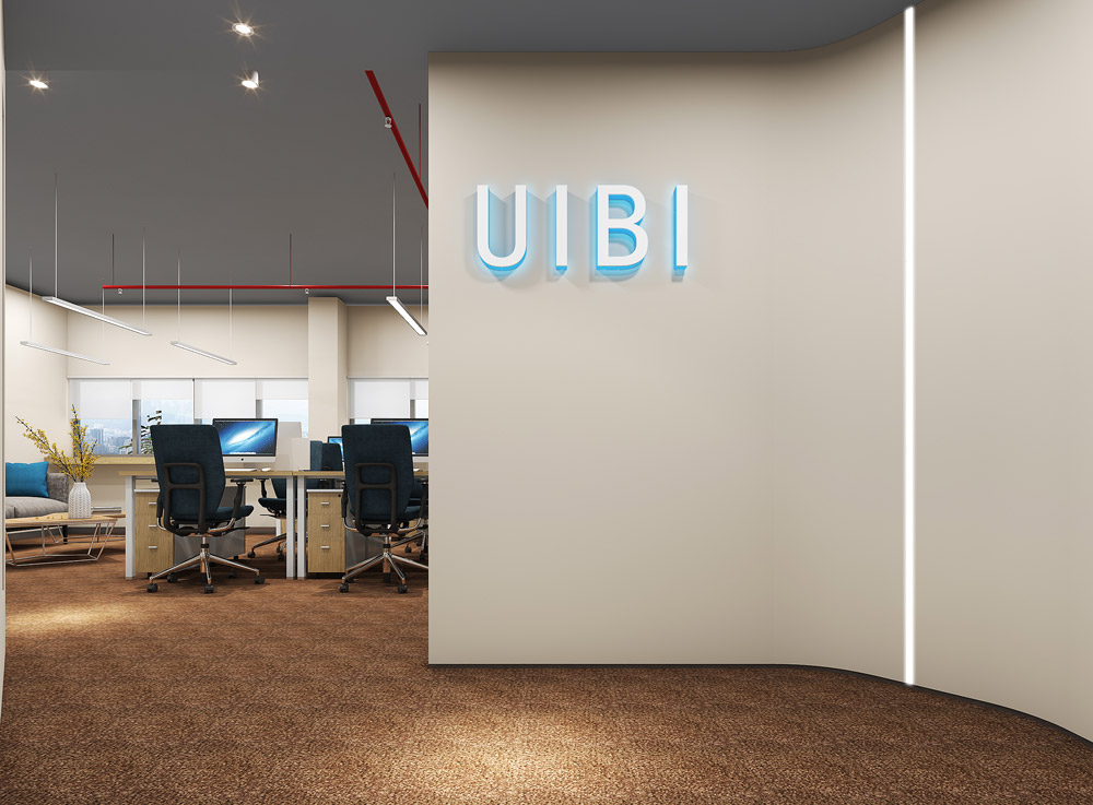 UIBI电子科技办公室装修设计案例 - 深圳办公室装修