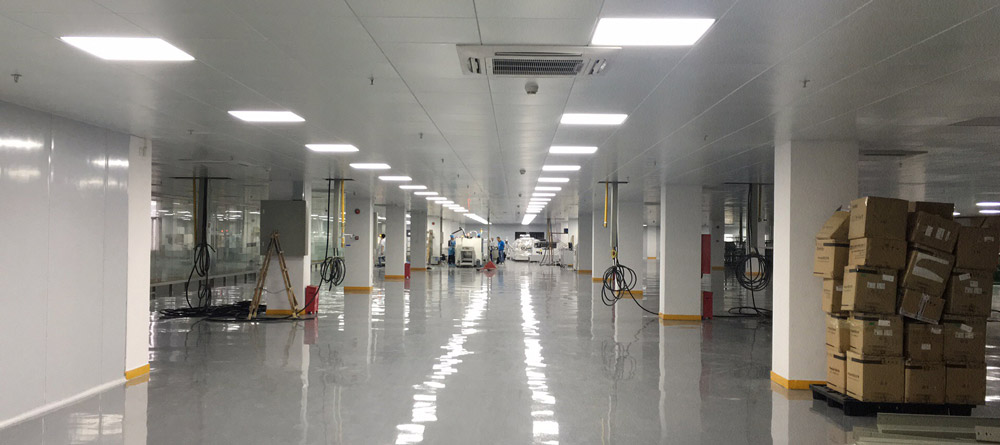 瞩目期待——深圳FND厂房车间装修已经进入最后收尾阶段